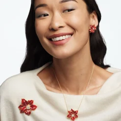 The Met Store Amaryllis Brooch* Pins & Brooches