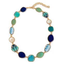The Met Store Ancient Mixed Motifs Glass Statement Necklace* Necklaces