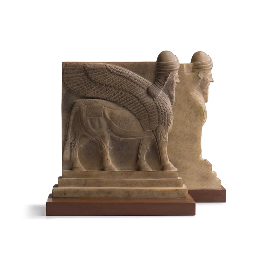 The Met Store Assyrian Palace Guard Bookends* Sculpture|Decorative Accents