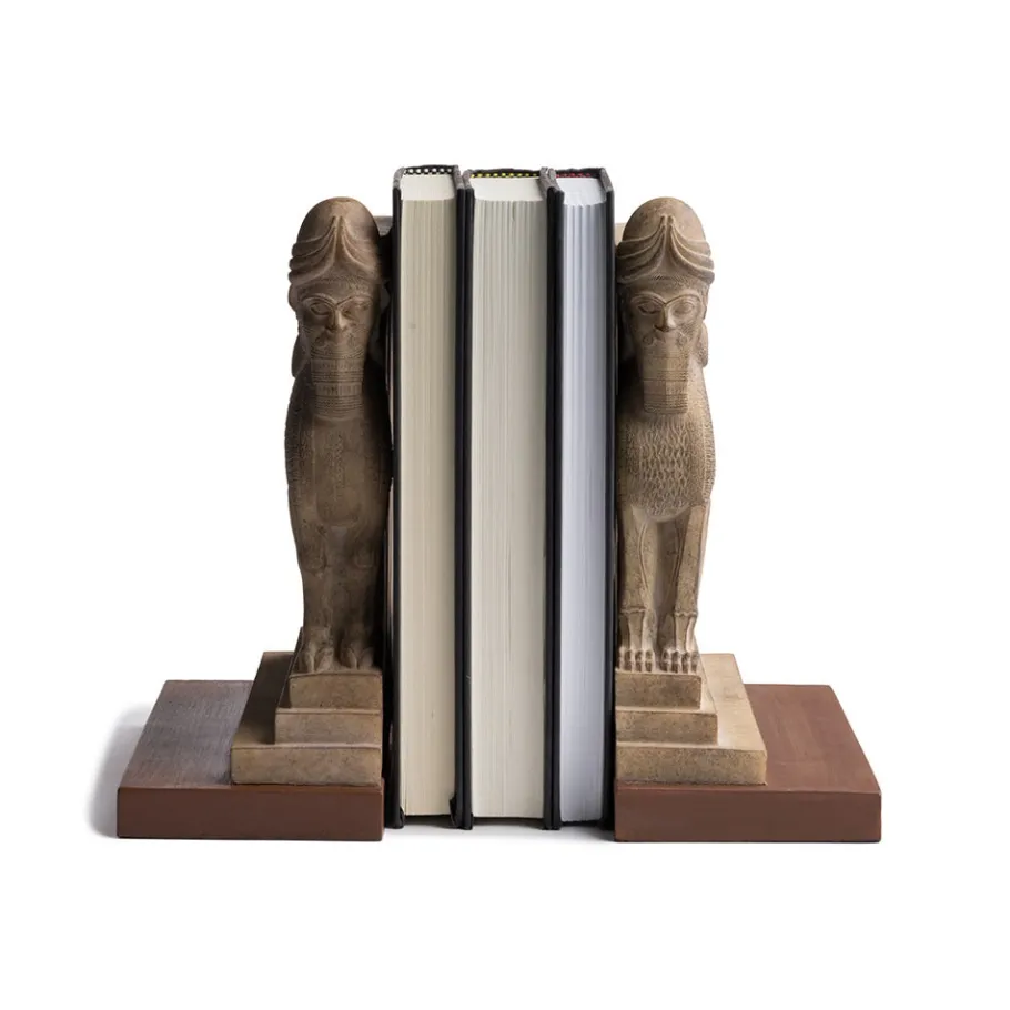 The Met Store Assyrian Palace Guard Bookends* Sculpture|Decorative Accents