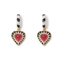 The Met Store Atef Crown Huggie Charm Earrings* Earrings