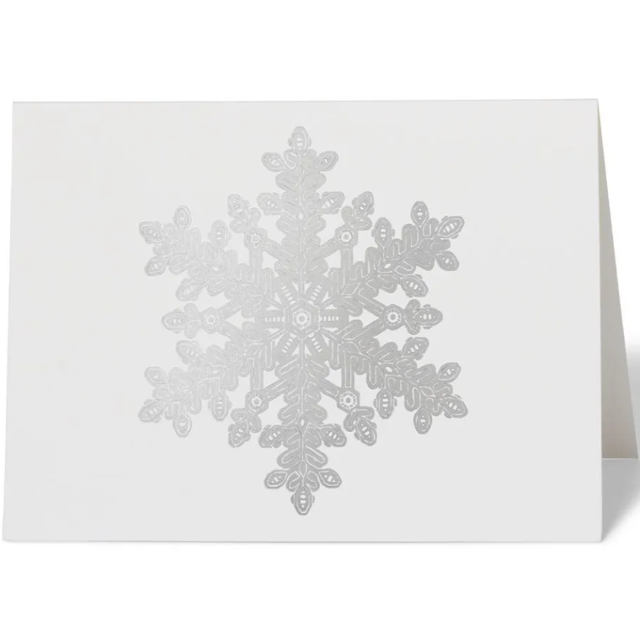 The Met Store Bentley: Snow Crystal Fine Holiday Cards with Lined Envelopes and Foil Seals* Holiday Cards