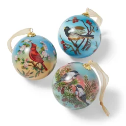 The Met Store Birds of America Hand-Painted Glass Ornament Set* Ornaments