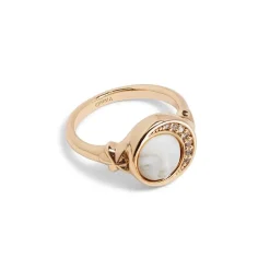 The Met Store Celestial Symbols Carved Mother-of-Pearl Signet Ring* Rings