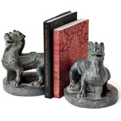 The Met Store Chinese Guardian Figure Bookends* Sculpture|Decorative Accents