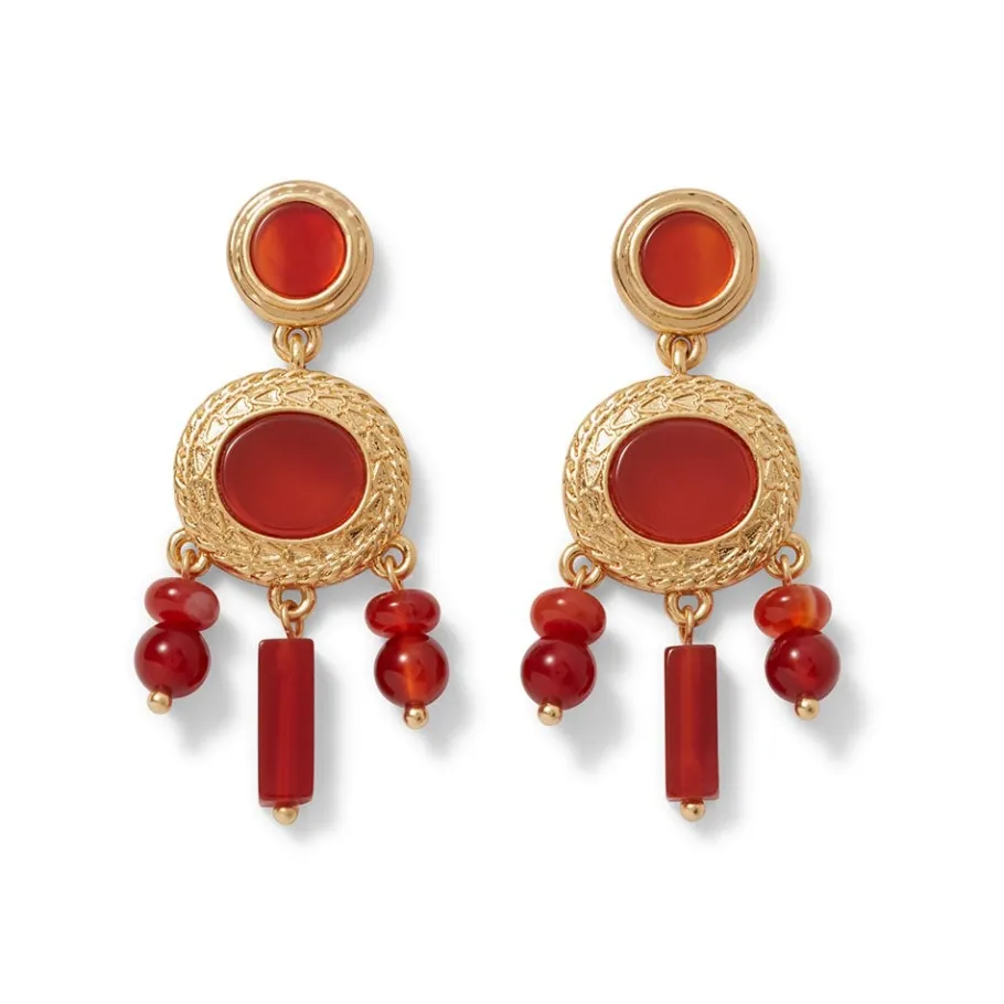 The Met Store Classical Carnelian Chandelier Earrings* Earrings