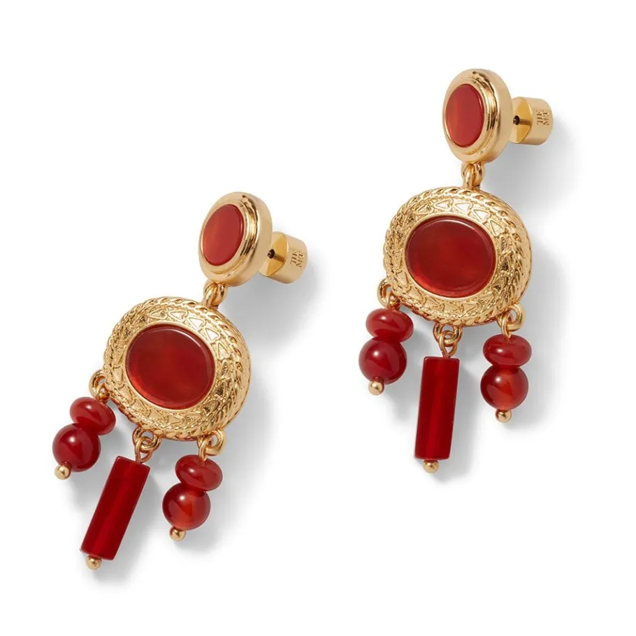 The Met Store Classical Carnelian Chandelier Earrings* Earrings