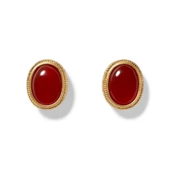 The Met Store Classical Carnelian Stud Earrings* Earrings