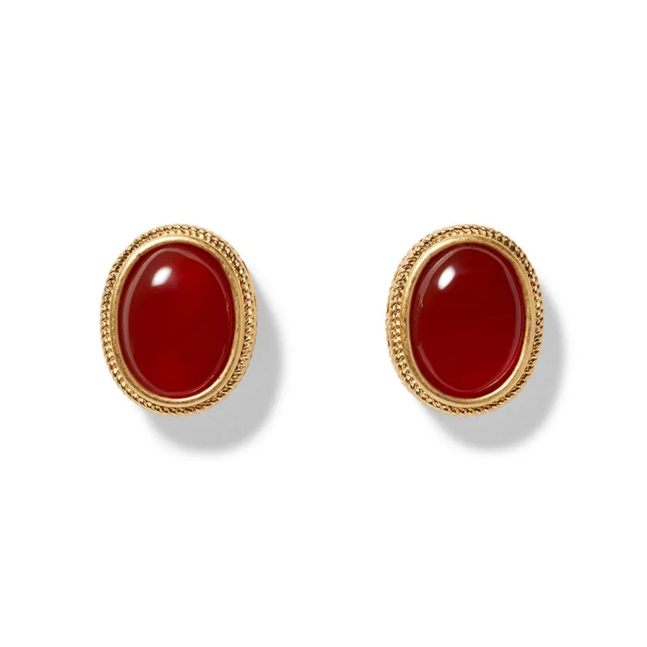 The Met Store Classical Carnelian Stud Earrings* Earrings