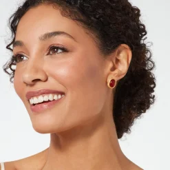 The Met Store Classical Carnelian Stud Earrings* Earrings