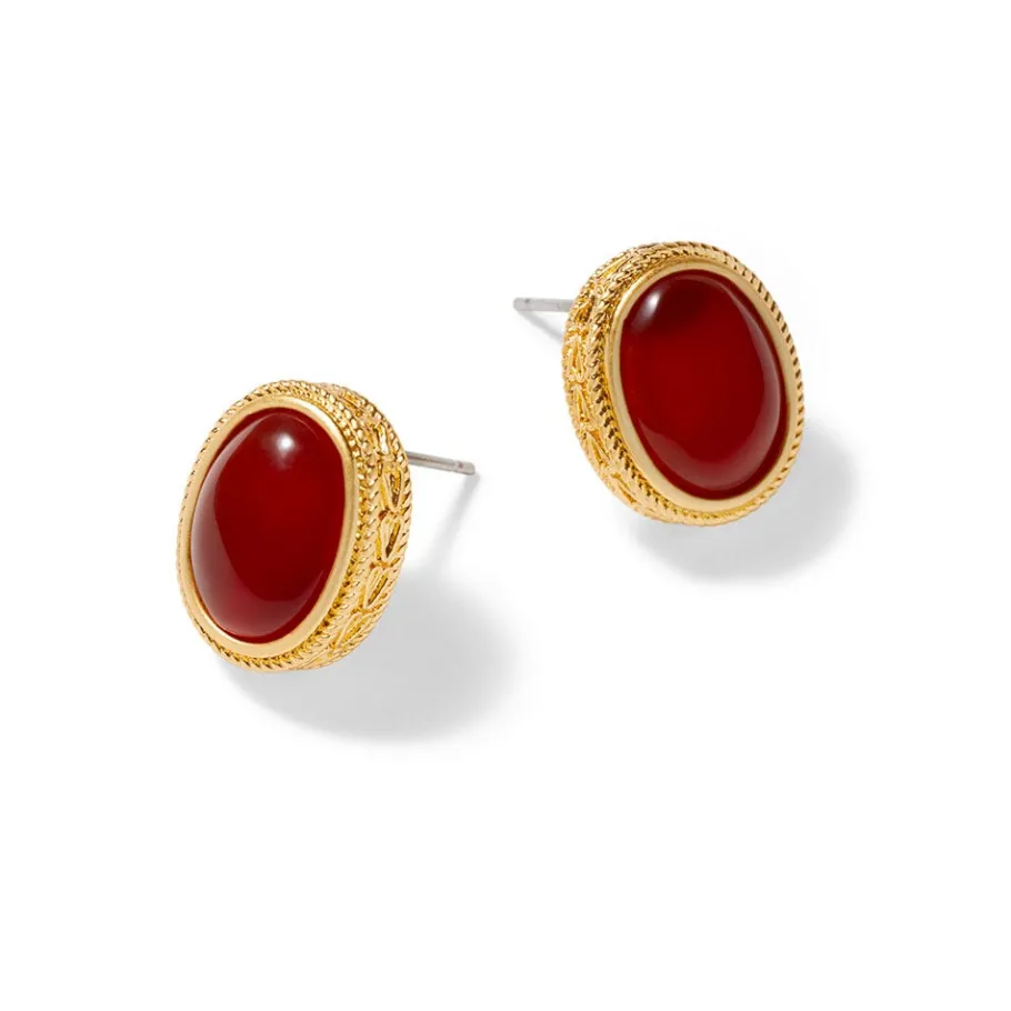 The Met Store Classical Carnelian Stud Earrings* Earrings