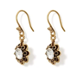 The Met Store Crystal Rosette Drop Earrings* Earrings