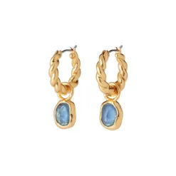 The Met Store Cypriot Twist Hoop Earrings with Removable Charms* Earrings