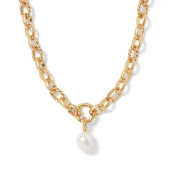 The Met Store Cypriot Twist Pearl Chain Pendant Necklace* Necklaces