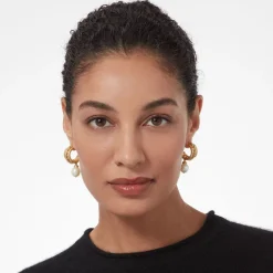 The Met Store Cypriot Twist Pearl Chain Pendant Necklace and Triple-Hoop Earrings Set* Jewelry Sets