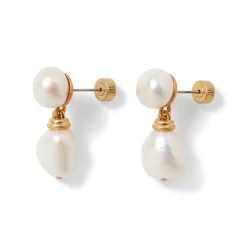 The Met Store Cypriot Twist Pearl Double-Drop Earrings* Earrings