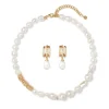 The Met Store Cypriot Twist Pearl Necklace and Triple-Hoop Earrings Set* Jewelry Sets