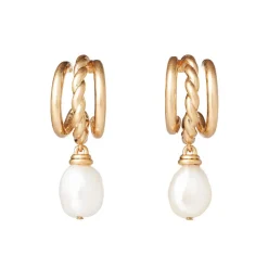 The Met Store Cypriot Twist Pearl Necklace and Triple-Hoop Earrings Set* Jewelry Sets
