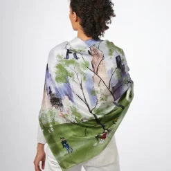 The Met Store Dehn Spring in Central Park Square Silk Scarf* Scarves & Wraps