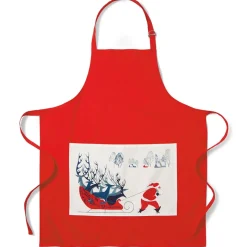The Met Store Earle Santa and Deer Apron with Pocket* Tableware