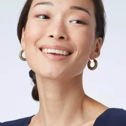 The Met Store Egyptian Feather Hoop Earrings* Earrings