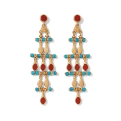The Met Store Egyptian Nefer Amulet Chandelier Earrings* Earrings