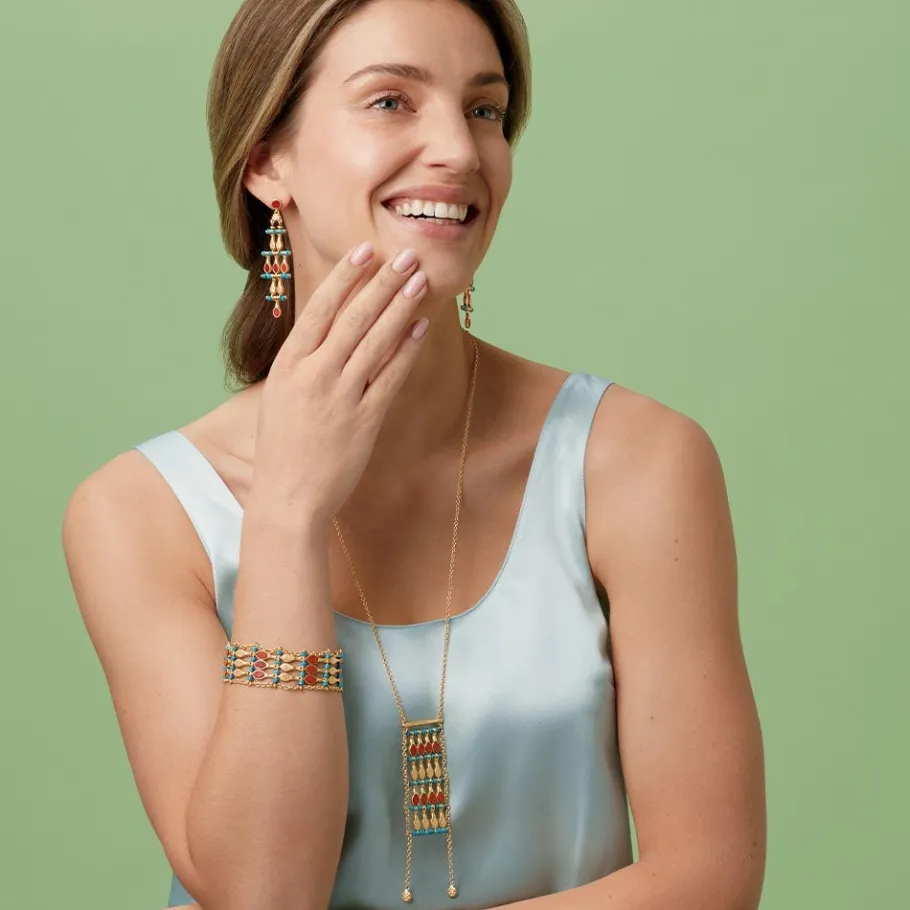 The Met Store Egyptian Nefer Amulet Ladder Pendant Necklace* Necklaces