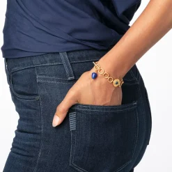 The Met Store Etruscan Lapis T-Bar Bracelet* Bracelets