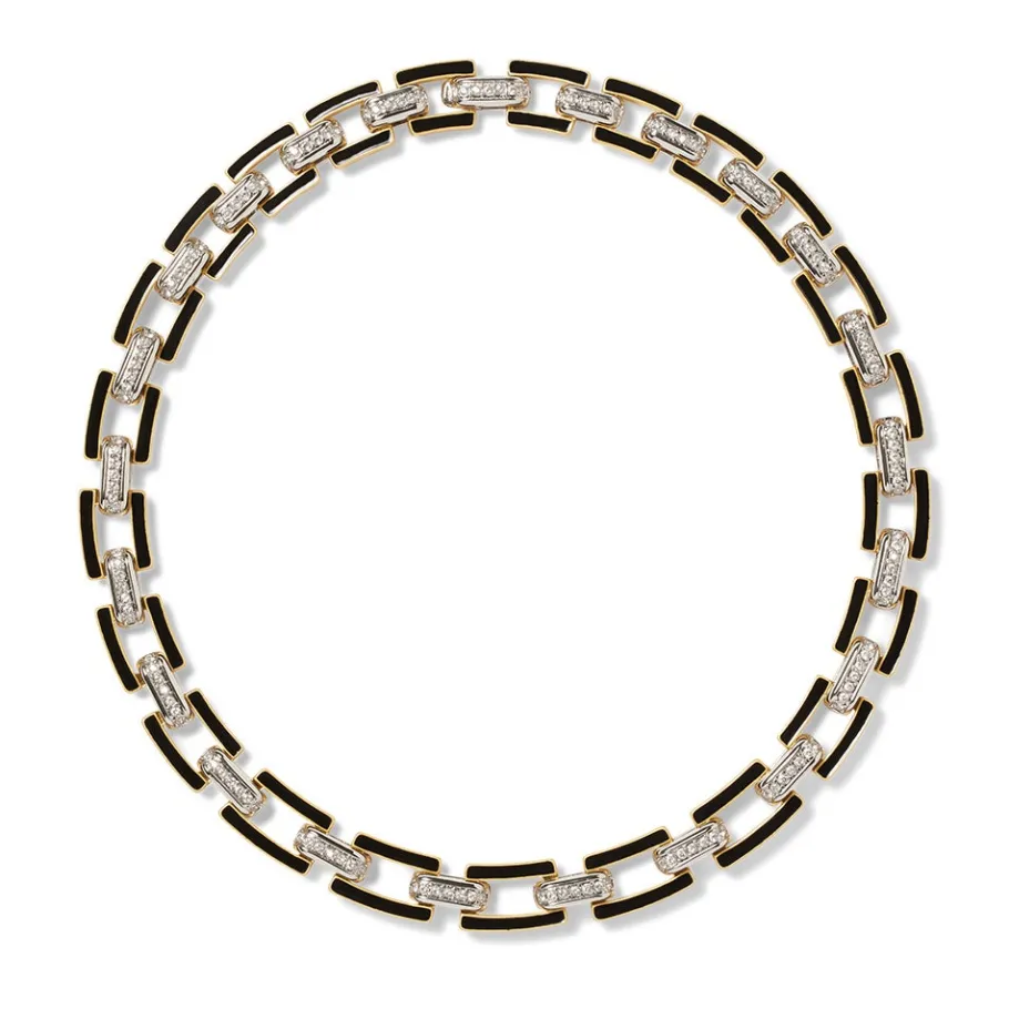 The Met Store European Buckle Enamel Collar Necklace* Necklaces