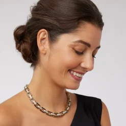 The Met Store European Buckle Enamel Collar Necklace* Necklaces