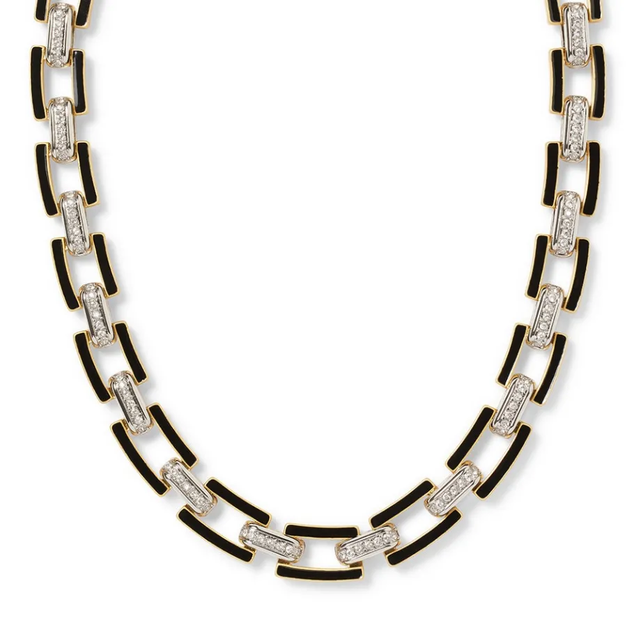The Met Store European Buckle Enamel Collar Necklace* Necklaces