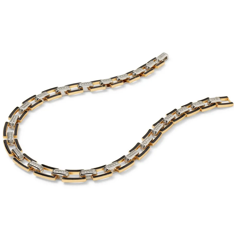 The Met Store European Buckle Enamel Collar Necklace* Necklaces