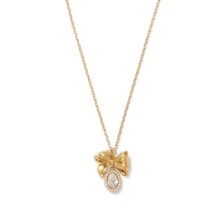 The Met Store French Wreath Bow Pendant Necklace* Necklaces