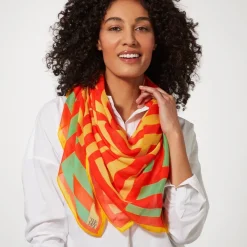 The Met Store Gee's Bend Kennedy Basket-Weave Oversize Square Scarf* Scarves & Wraps