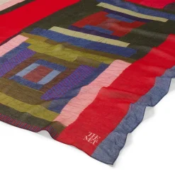 The Met Store Gee's Bend Pettway Quilt Design Oblong Silk Scarf* Scarves & Wraps