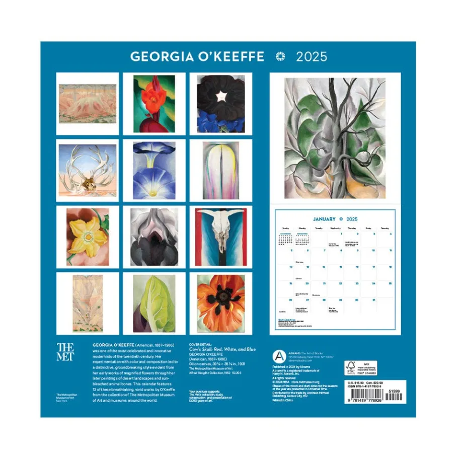The Met Store Georgia O'Keeffe Wall Calendar 2025* Calendars