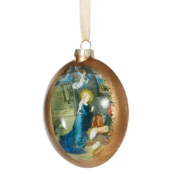 The Met Store Gerard David Nativity Scene Glass Disc Ornament* Ornaments