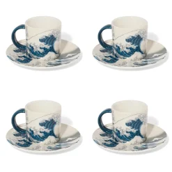 The Met Store Hokusai Great Wave Espresso Cup and Saucer* Tableware