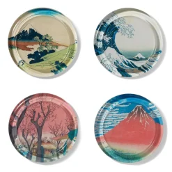 The Met Store Hokusai Prints Glass Coasters* Tableware