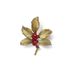 The Met Store Holly Berry Jade Brooch* Pins & Brooches