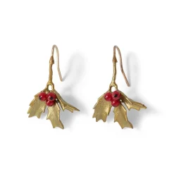 The Met Store Holly Berry Jade Drop Earrings* Earrings