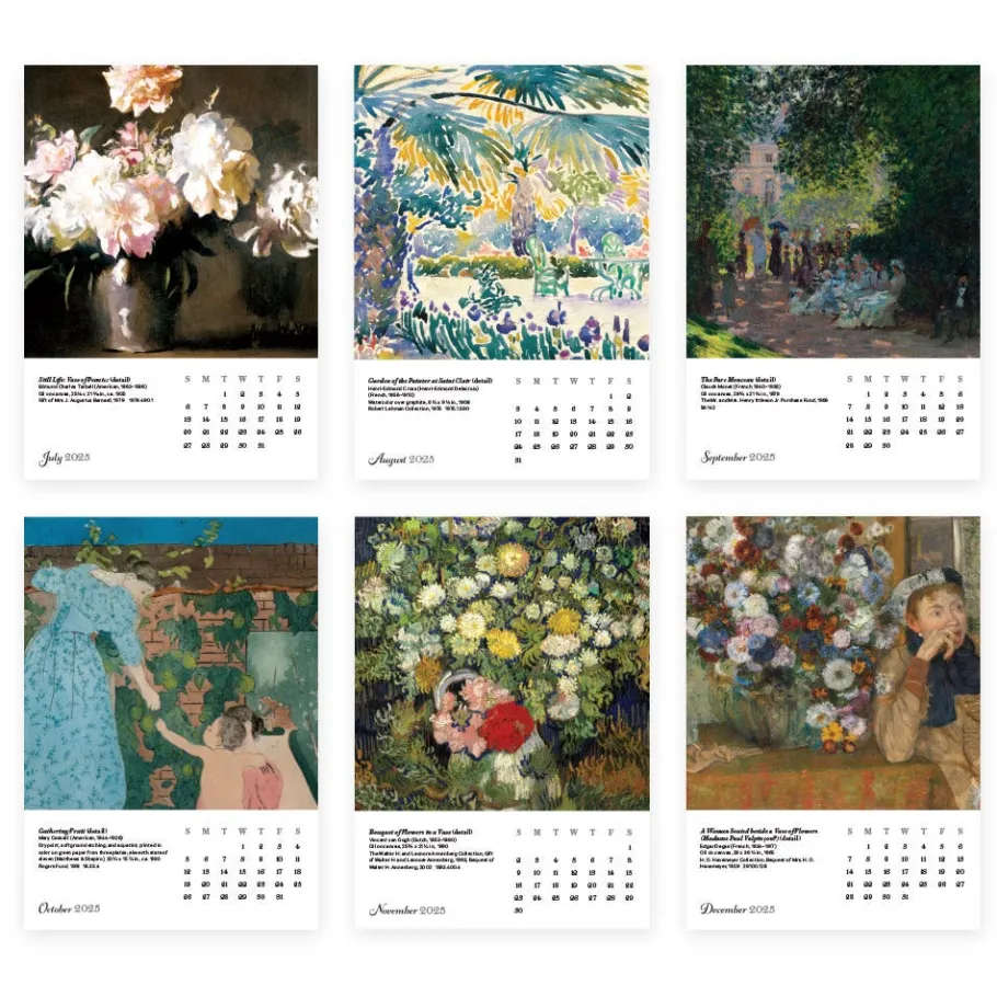 The Met Store Impressionism Gardens Plexiglass Calendar Refill 2025* Calendars