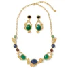 The Met Store Japanese Imari Collar Necklace and Linear Drop Earrings Set* Jewelry Sets