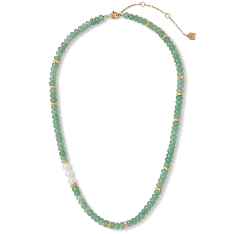 The Met Store Karavas Gems Aventurine Beaded Necklace* Necklaces