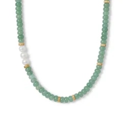 The Met Store Karavas Gems Aventurine Beaded Necklace* Necklaces