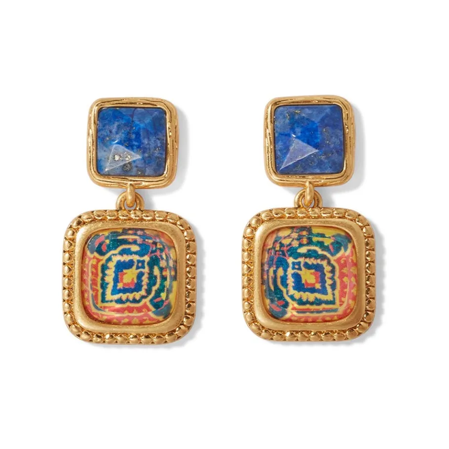The Met Store Kashan Carpet Square Drop Earrings* Earrings