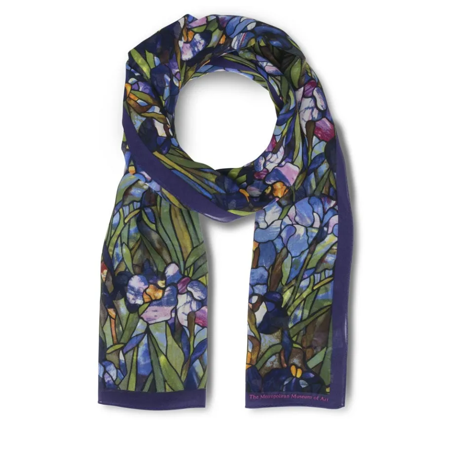 The Met Store Louis C. Tiffany Irises Oblong Silk Scarf* Scarves & Wraps