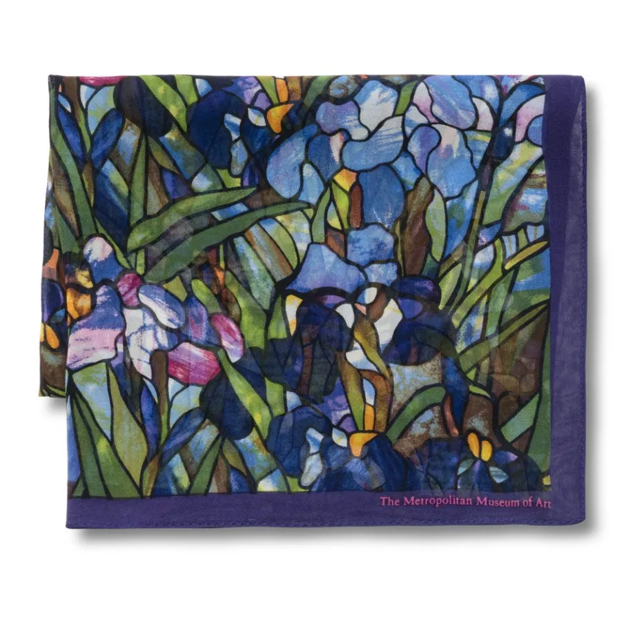 The Met Store Louis C. Tiffany Irises Oblong Silk Scarf* Scarves & Wraps
