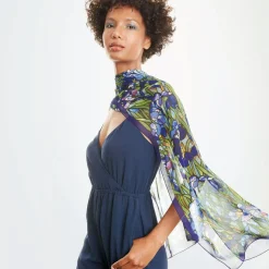 The Met Store Louis C. Tiffany Irises Oblong Silk Scarf* Scarves & Wraps