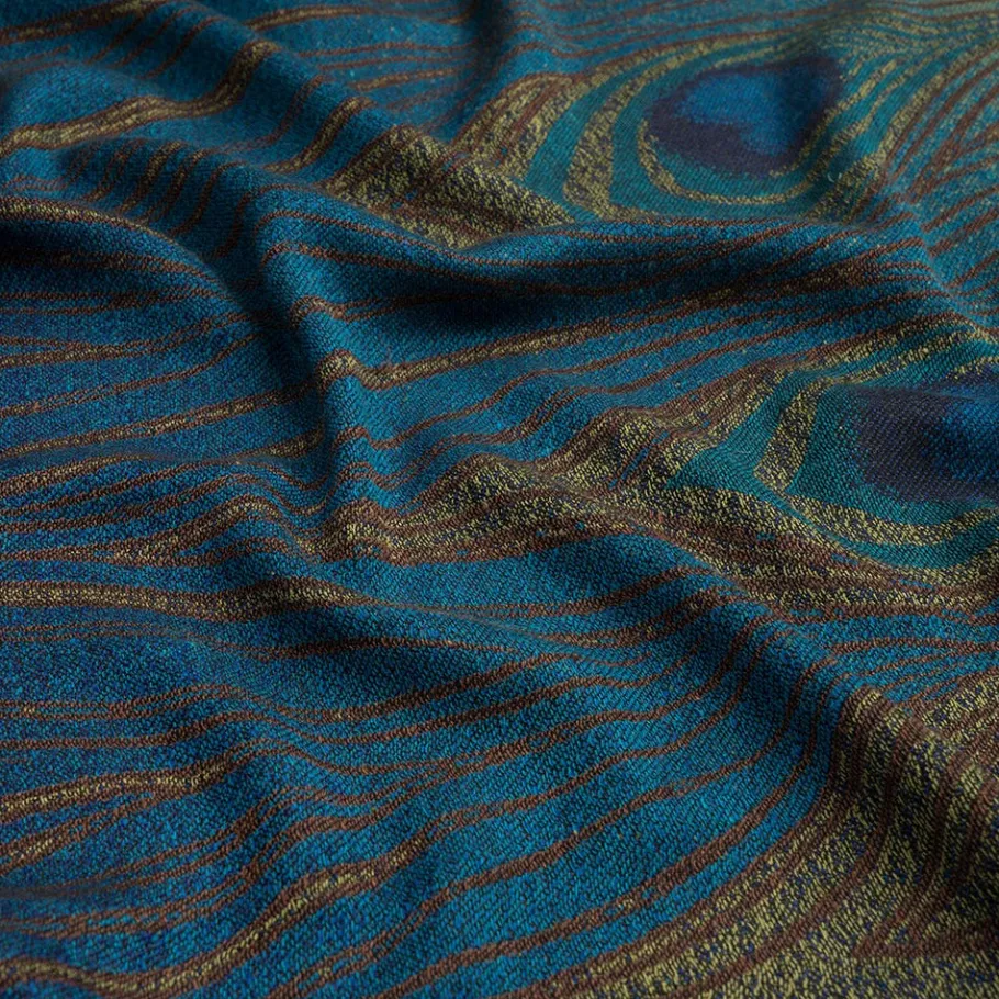 The Met Store Louis C. Tiffany Peacock Feather Wool-Blend Shawl* Scarves & Wraps